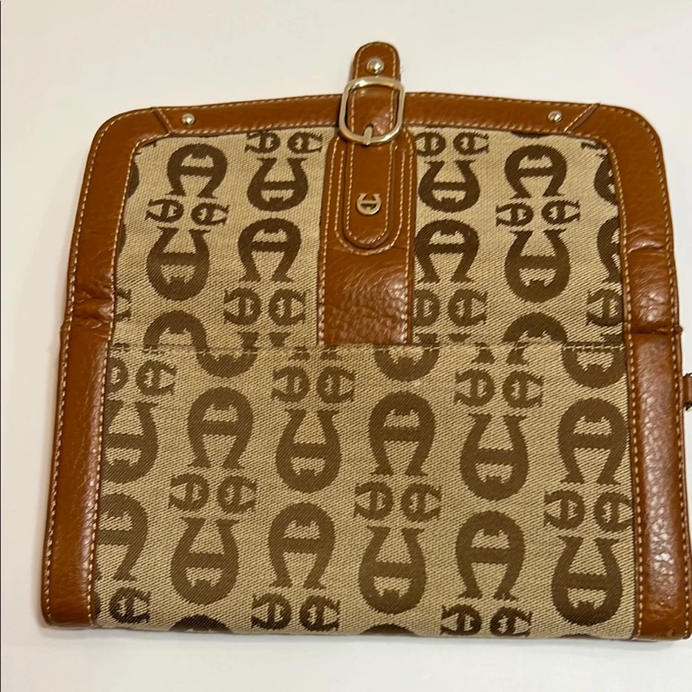 Etienne Aigner Brown Clutch Wallet